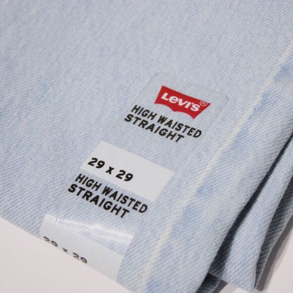 NWT $69.50 Levi's High Waisted Wide Leg Straight Jeans Light Wash Women Sz 29x29 - Picture 8 of 16